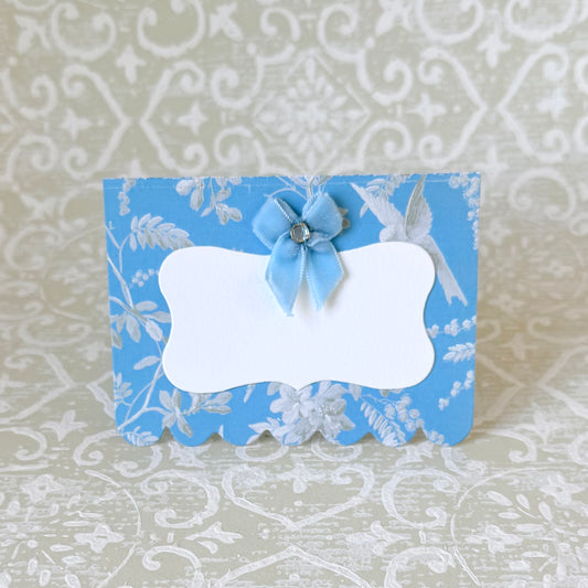 Bird Toile Place Cards - 6