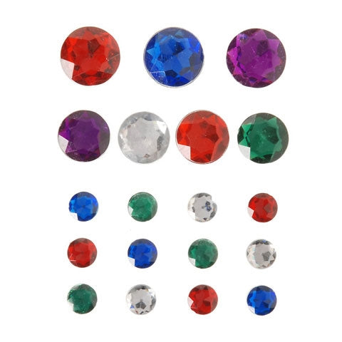 Round Sticky Back Gems