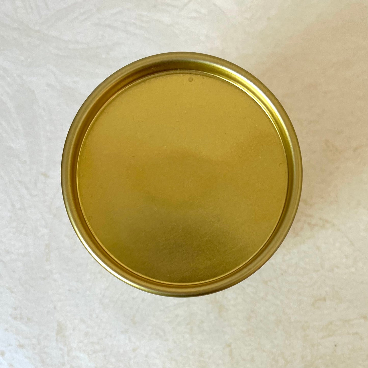 Round Gold Cylinder Tin Box