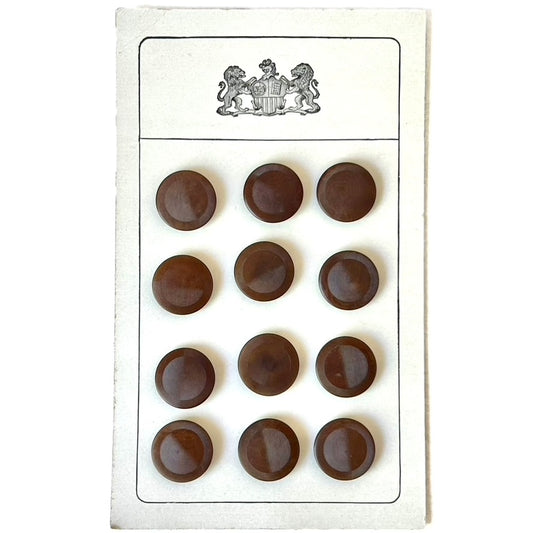 23MM Original Card of Shank Buttons - Vintage