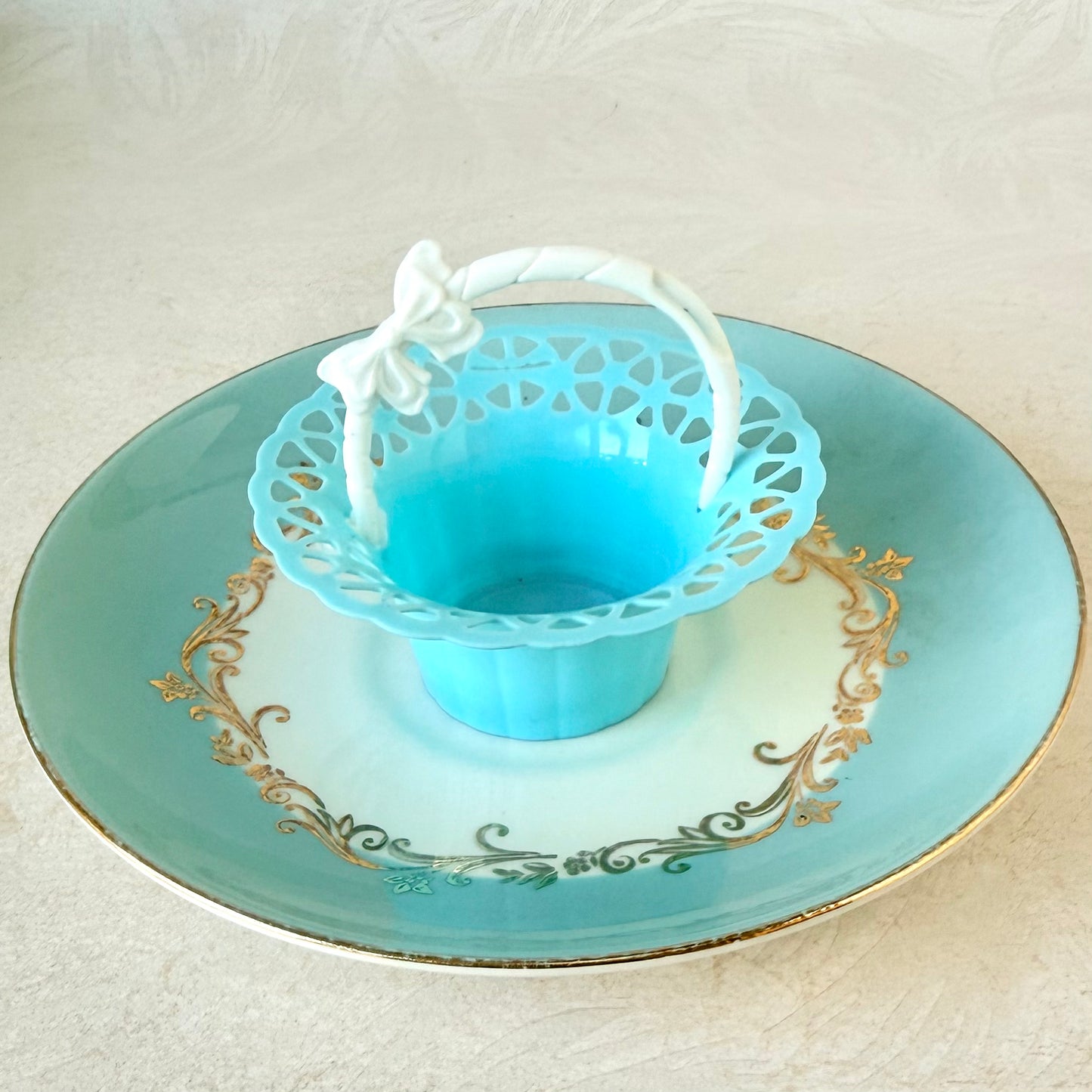 Blue Lace Vintage Treat Baskets