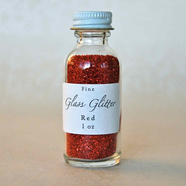 Red Glass Glitter