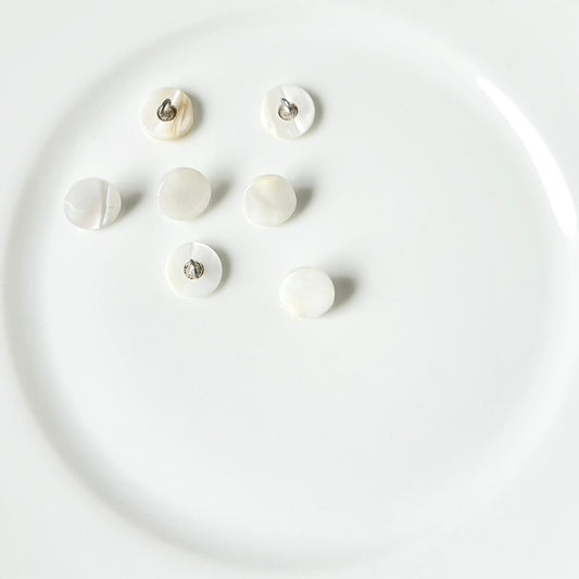 13MM MOP Circle Shank Buttons - Vintage