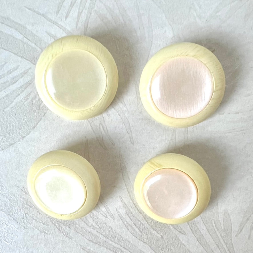 Statement Ivory Shank Buttons - Vintage