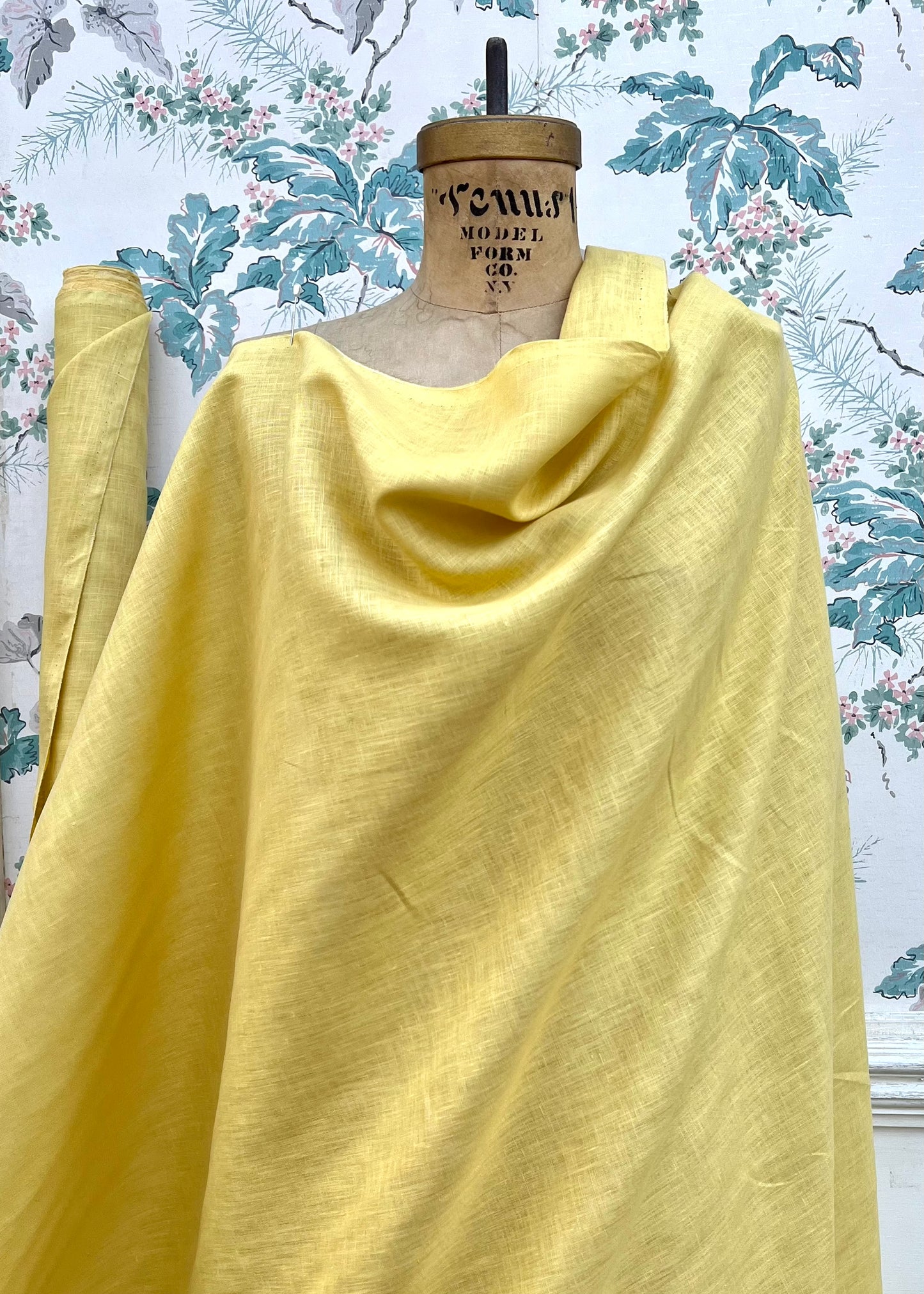 Mustard Lightweight Linen Fabric - Half Yard