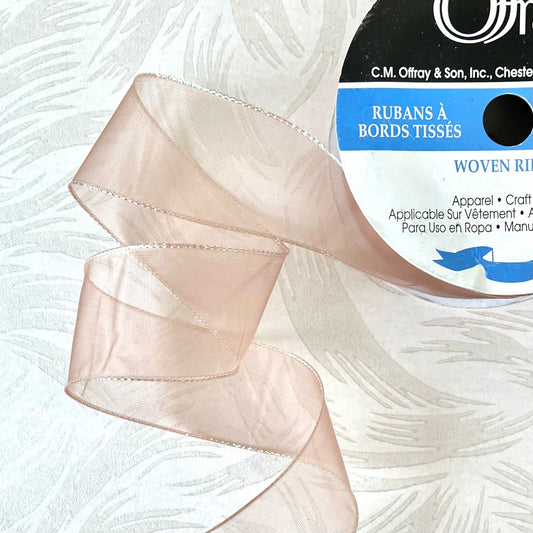 Organza 1.5" Champagne Ribbon