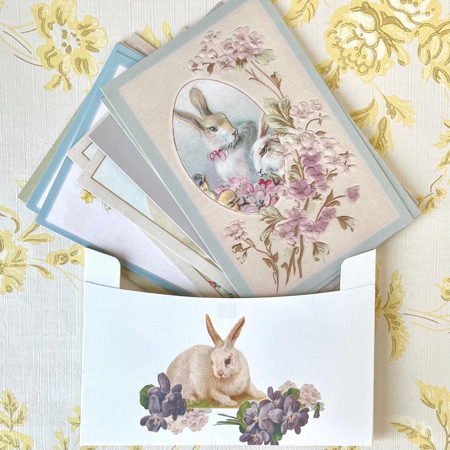 Vintage Springtime - Set of Postcards