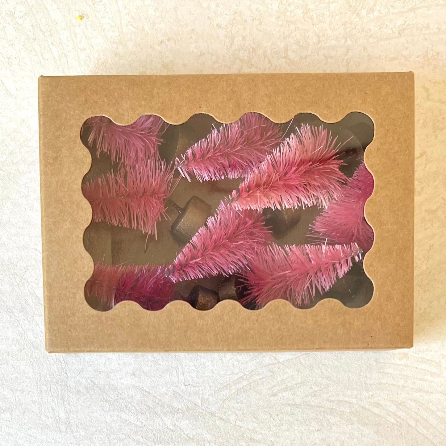Dyed Sisal Bottle Brush Trees
