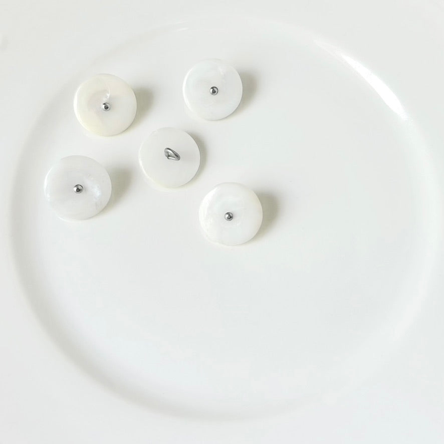 13-20MM MOP Pin Loop Shank Buttons - Vintage