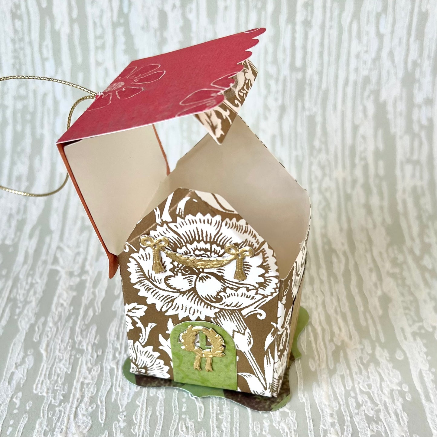 5 Mini Holiday House Ornaments - Kit
