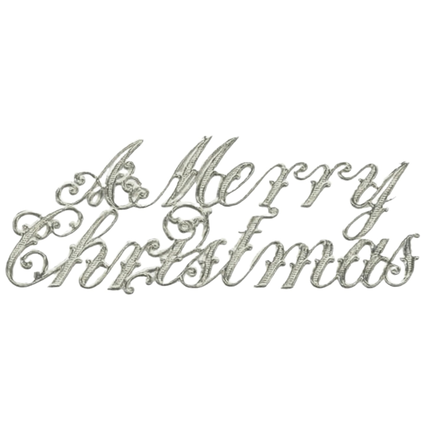 A Merry Christmas - Dresden Die-Cut Phrase - 6 Piece