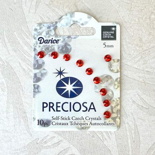 Preciosa 5mm Self-Stick Czech Crystals