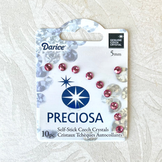 Preciosa 5mm Self-Stick Czech Crystals