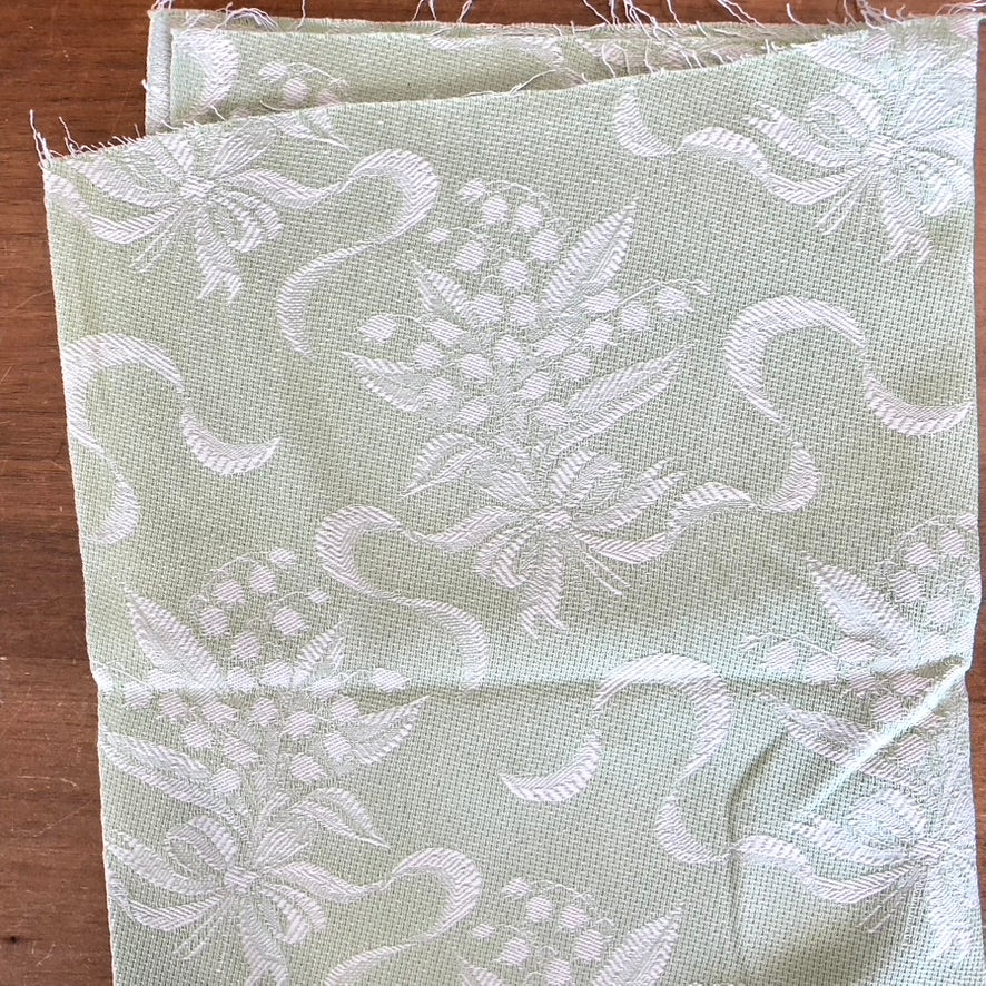 Cotton Lily of the Valley Tapestry Fabric - Vintage