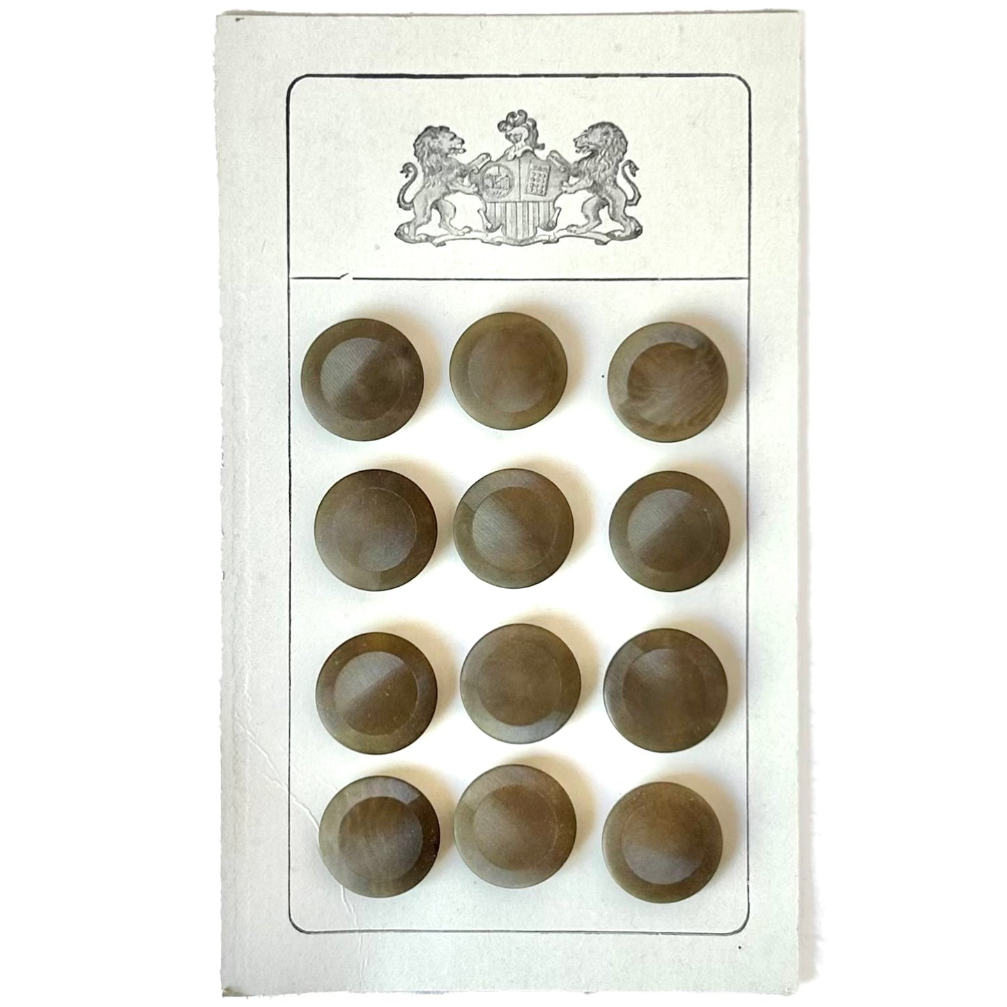 20MM Original Card of Shank Buttons - Vintage
