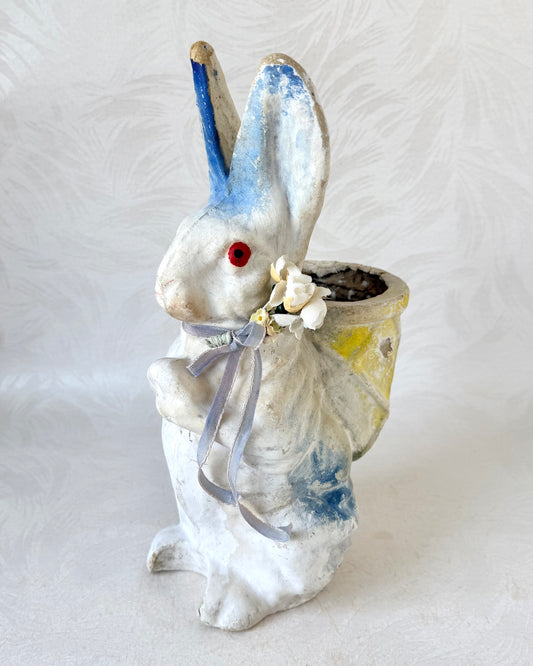 Paper Mache Rabbit Figure - Vintage