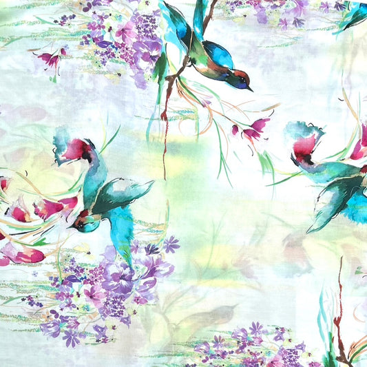 Kolibri Voile Organic Cotton Fabric