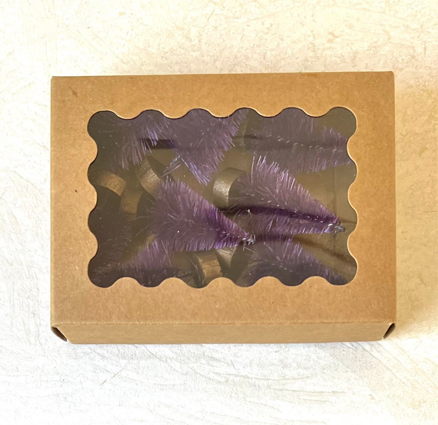 Dyed Sisal Bottle Brush Trees