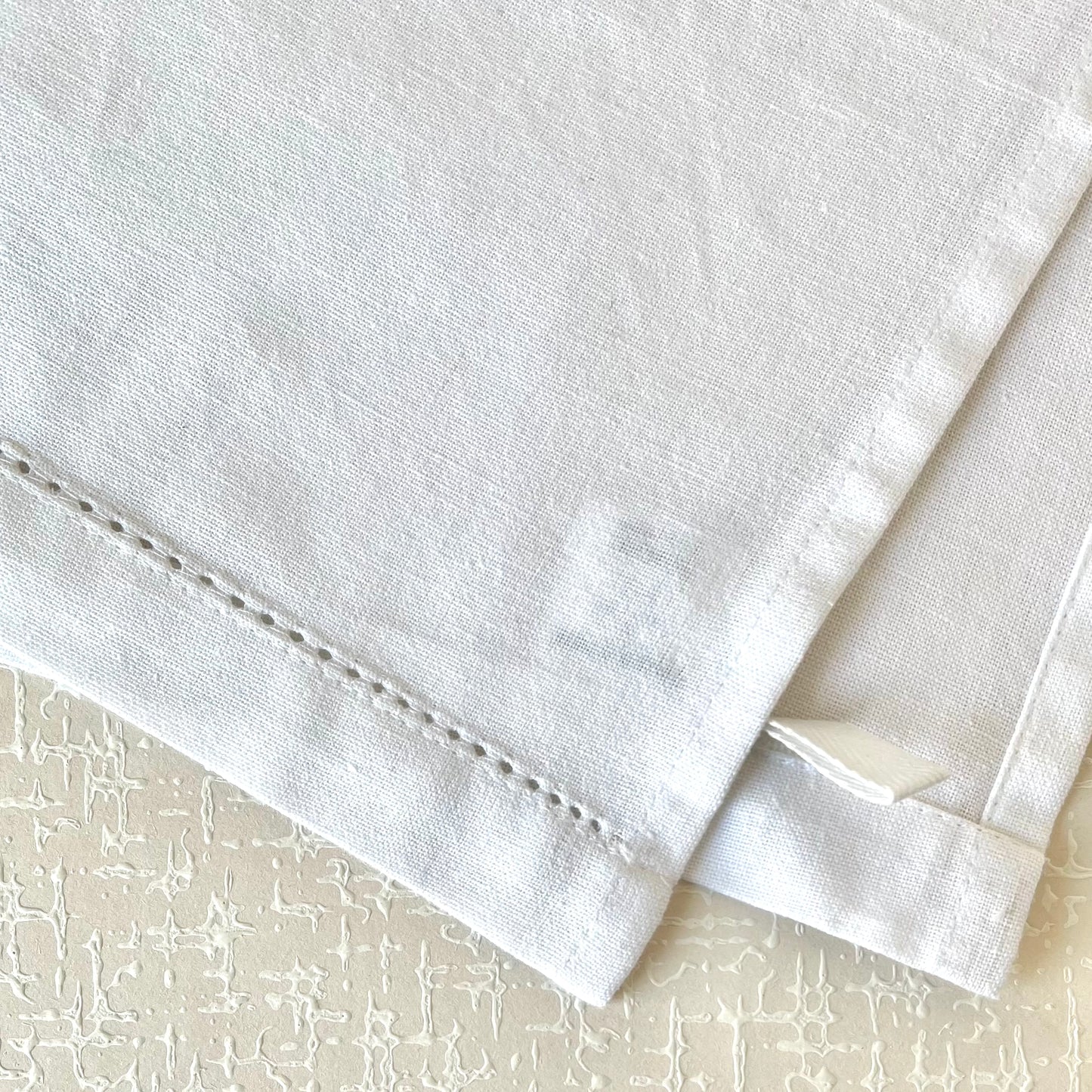 Hemstitch Cotton & Linen Tea Towel