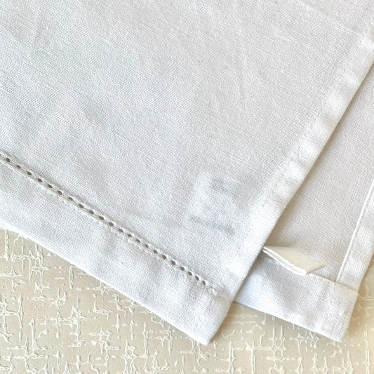 Hemstitch Cotton & Linen Tea Towel