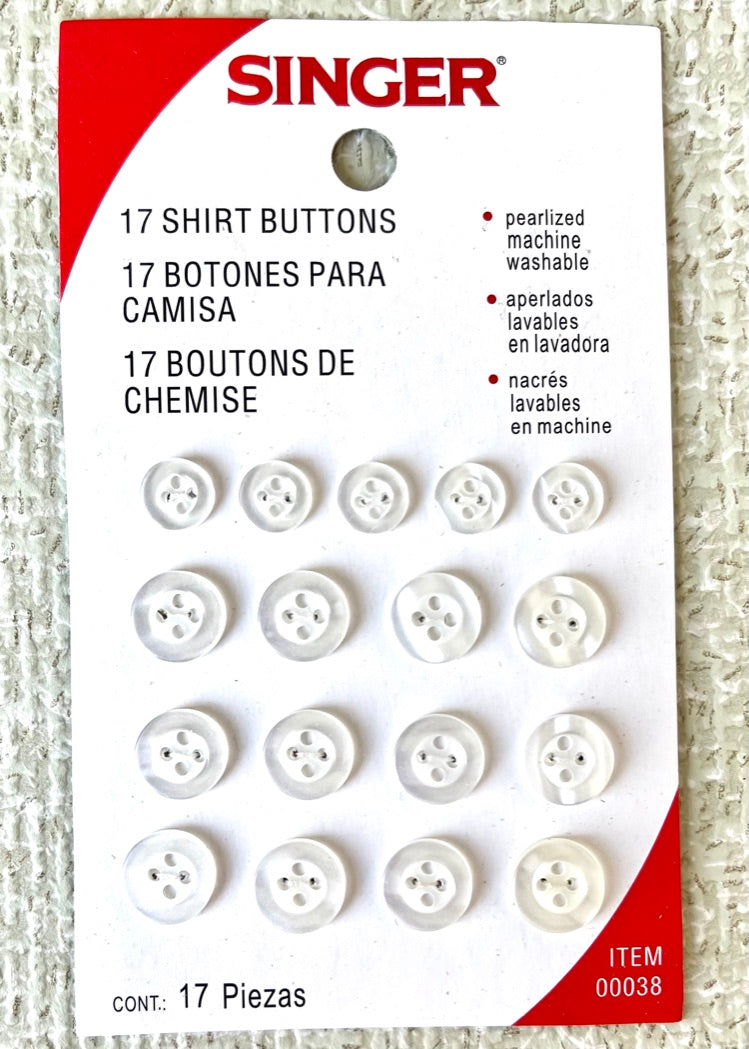 Pearlized Shirt Buttons