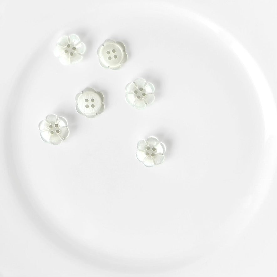 15MM 4 Hole Flower Buttons - Multiple Colors