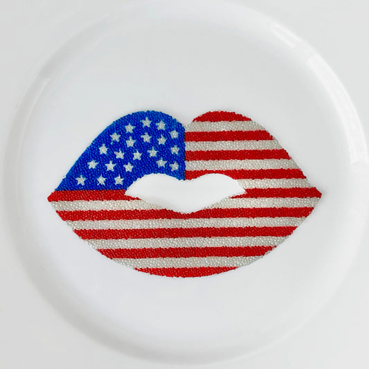 American_Flag_Lips_Caviar_Micro_Bead_Applique