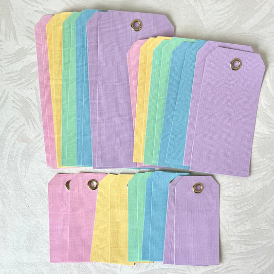 Pastel Rainbow Tags