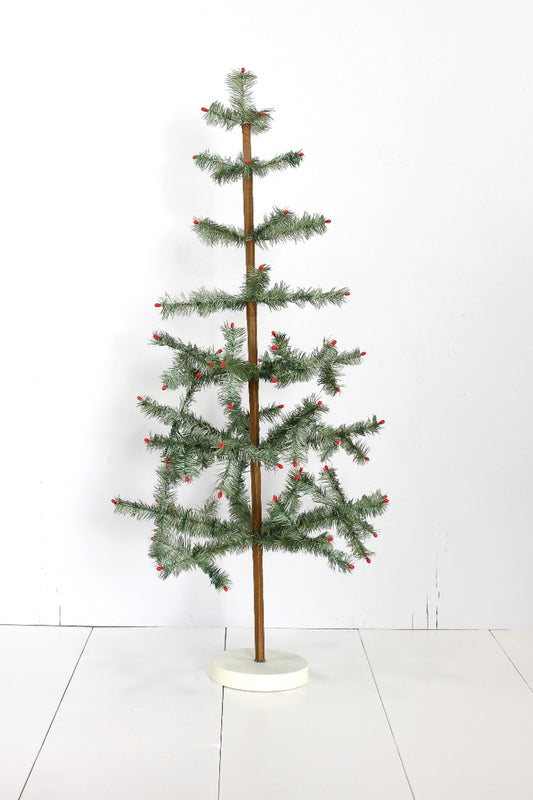 Tabletop Green Feather Christmas Tree