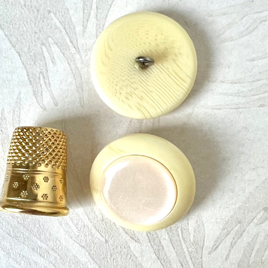 Statement Ivory Shank Buttons - Vintage