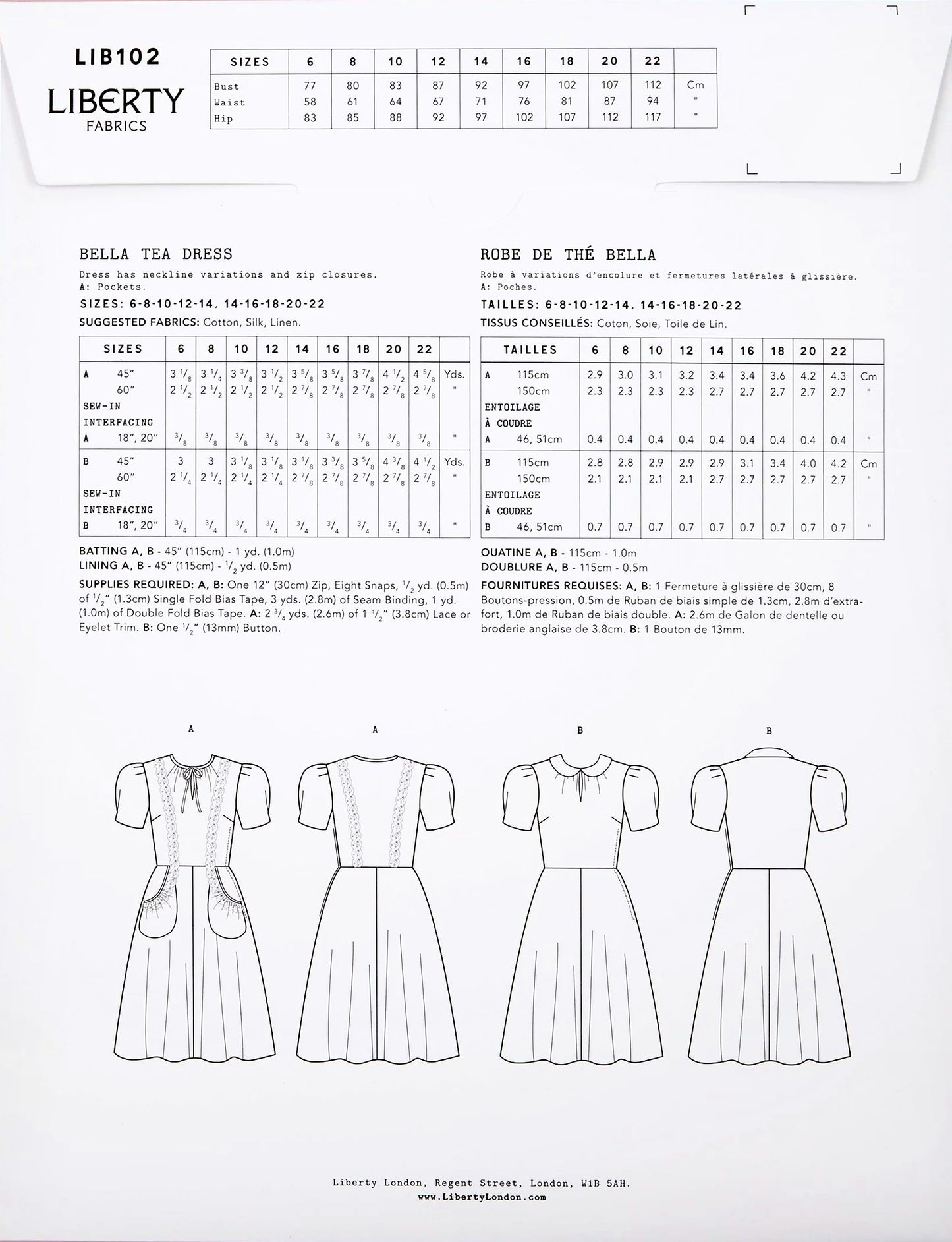 Bella Tea Dress - by Liberty of London