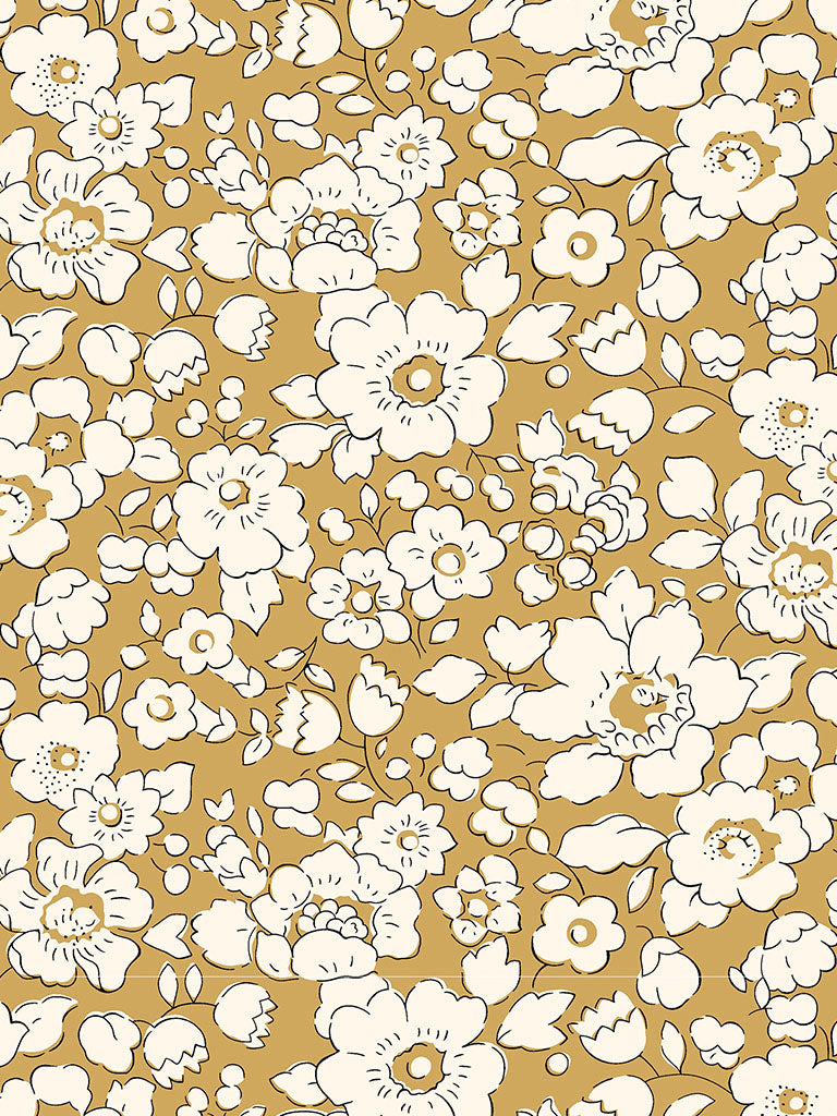 Betsy Boo Yellow - Liberty of London Cotton Tana Lawn - Half Yard