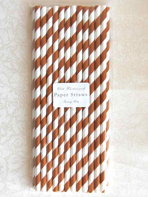 Striped Paper Straws