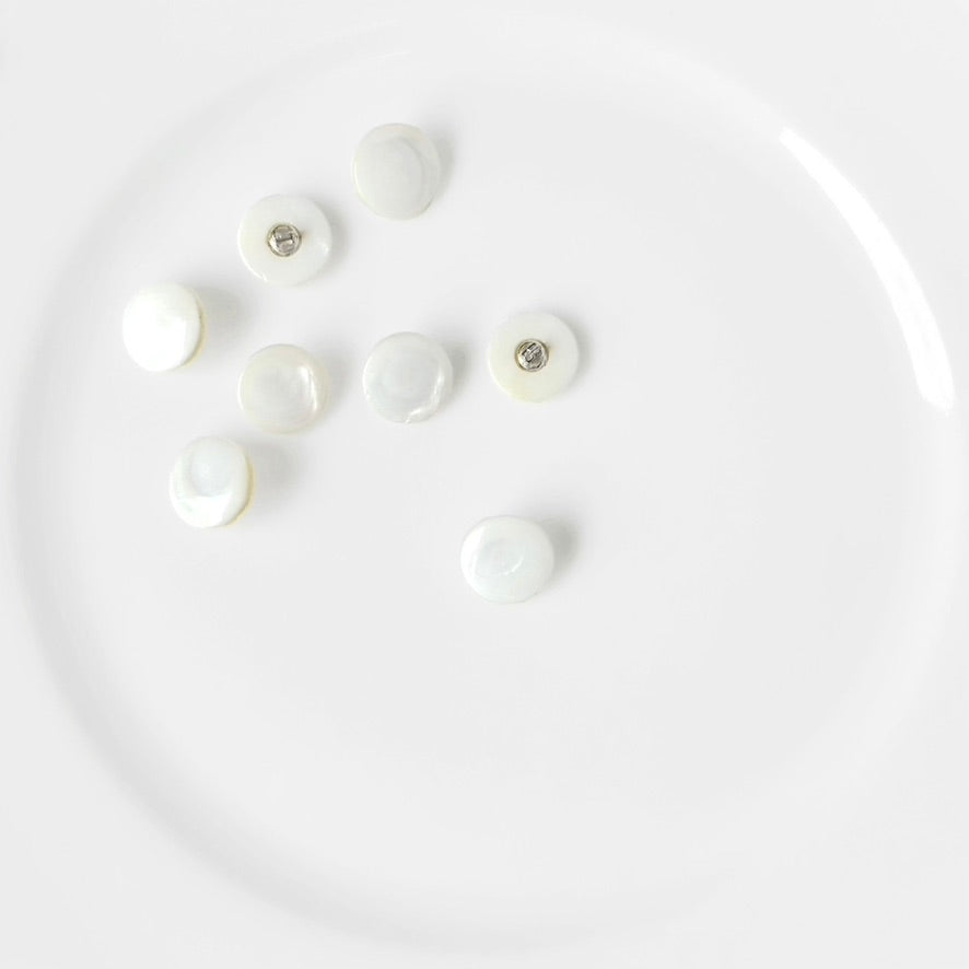 11-13MM Mother of Pearl Shank Buttons - Vintage