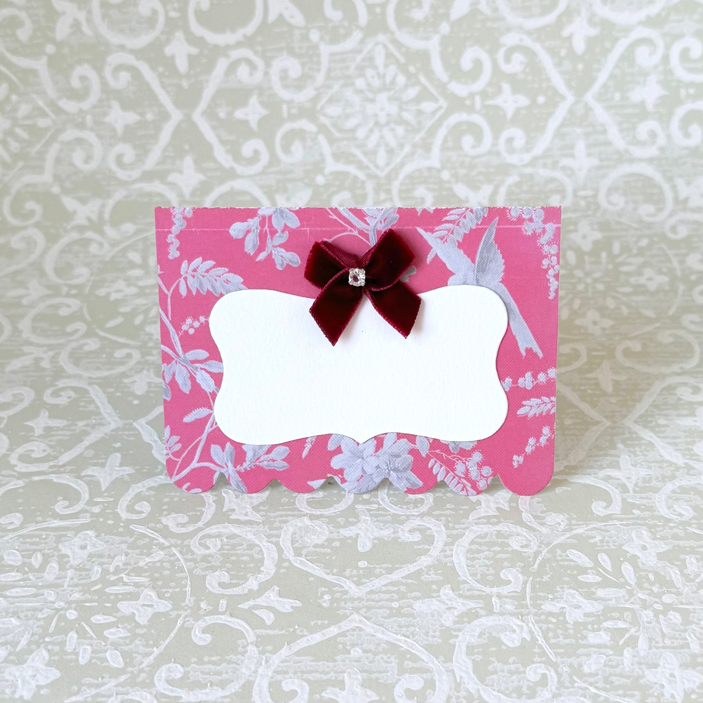 Bird Toile Place Cards - 6