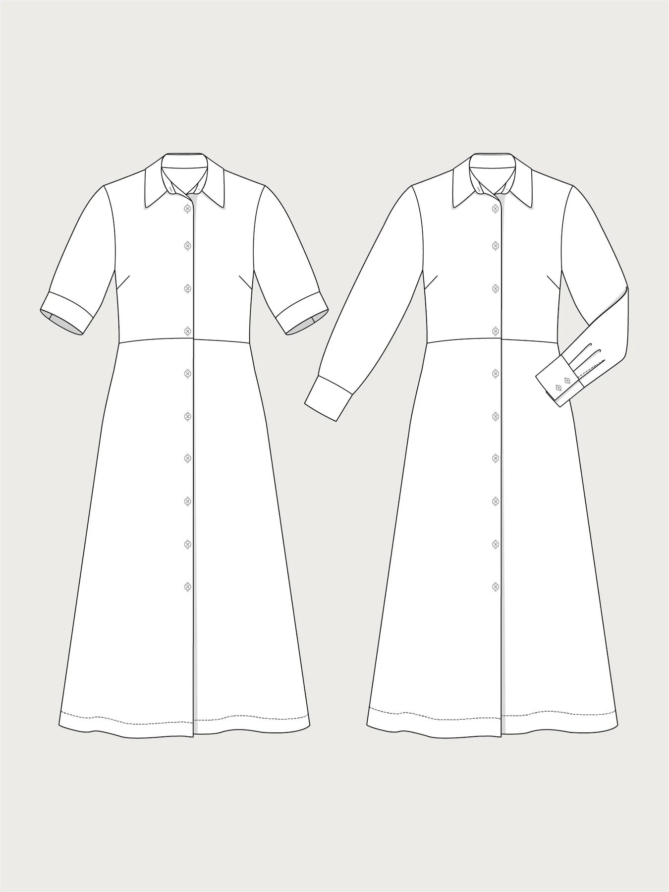 Shirt Dress Pattern by The Assembly Line