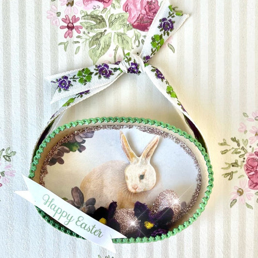 Spring Rabbit Shadow Box Ornament  Kits
