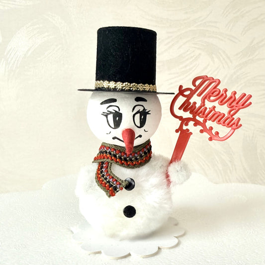 Festive Pom Pom Snowman