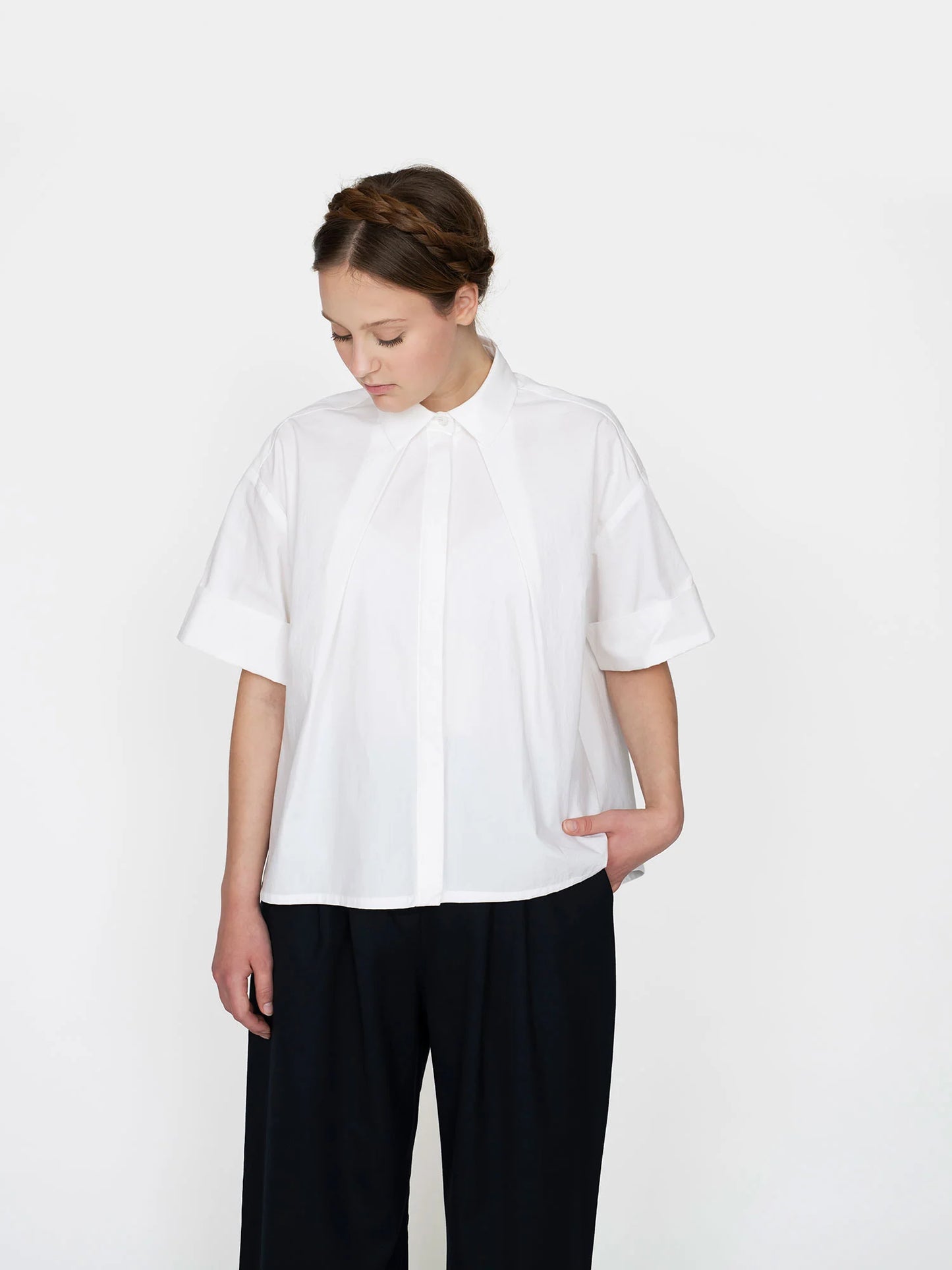 Front Pleat Shirt Pattern by The Assembly Line