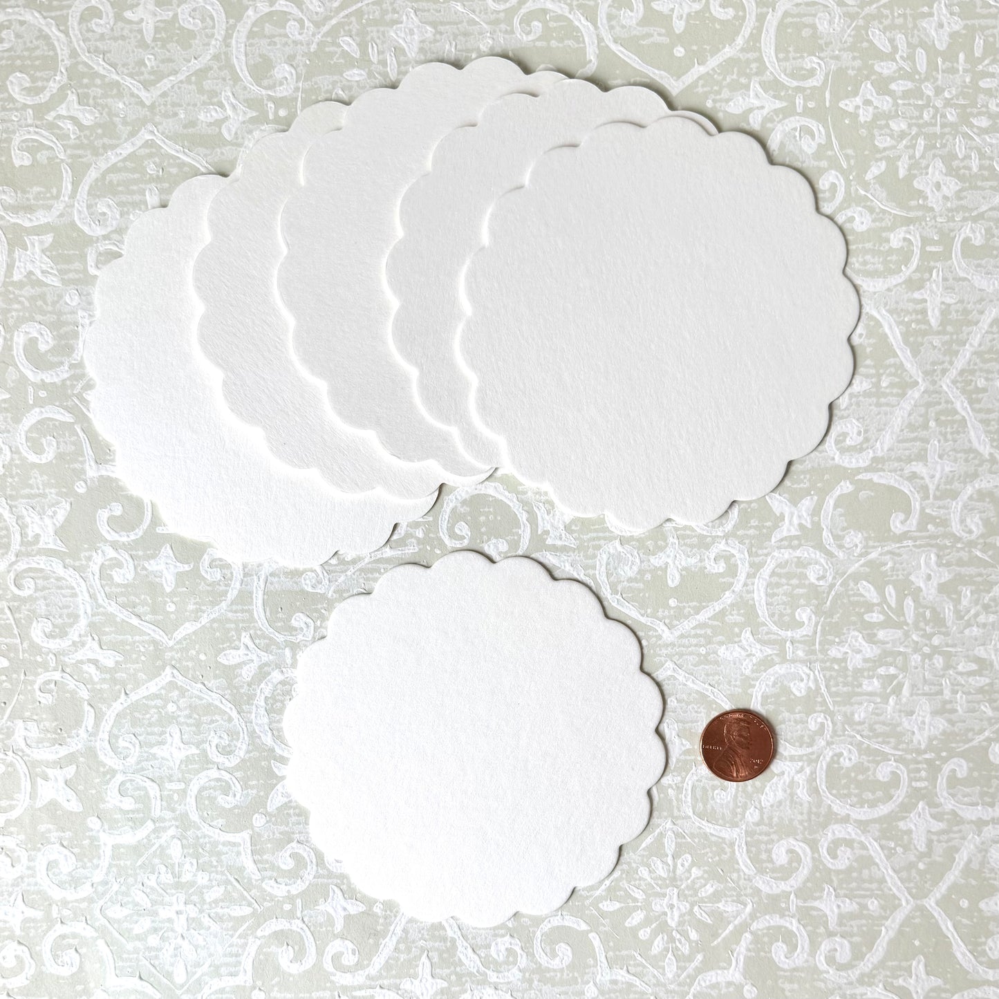 Scalloped Chipboard Circles