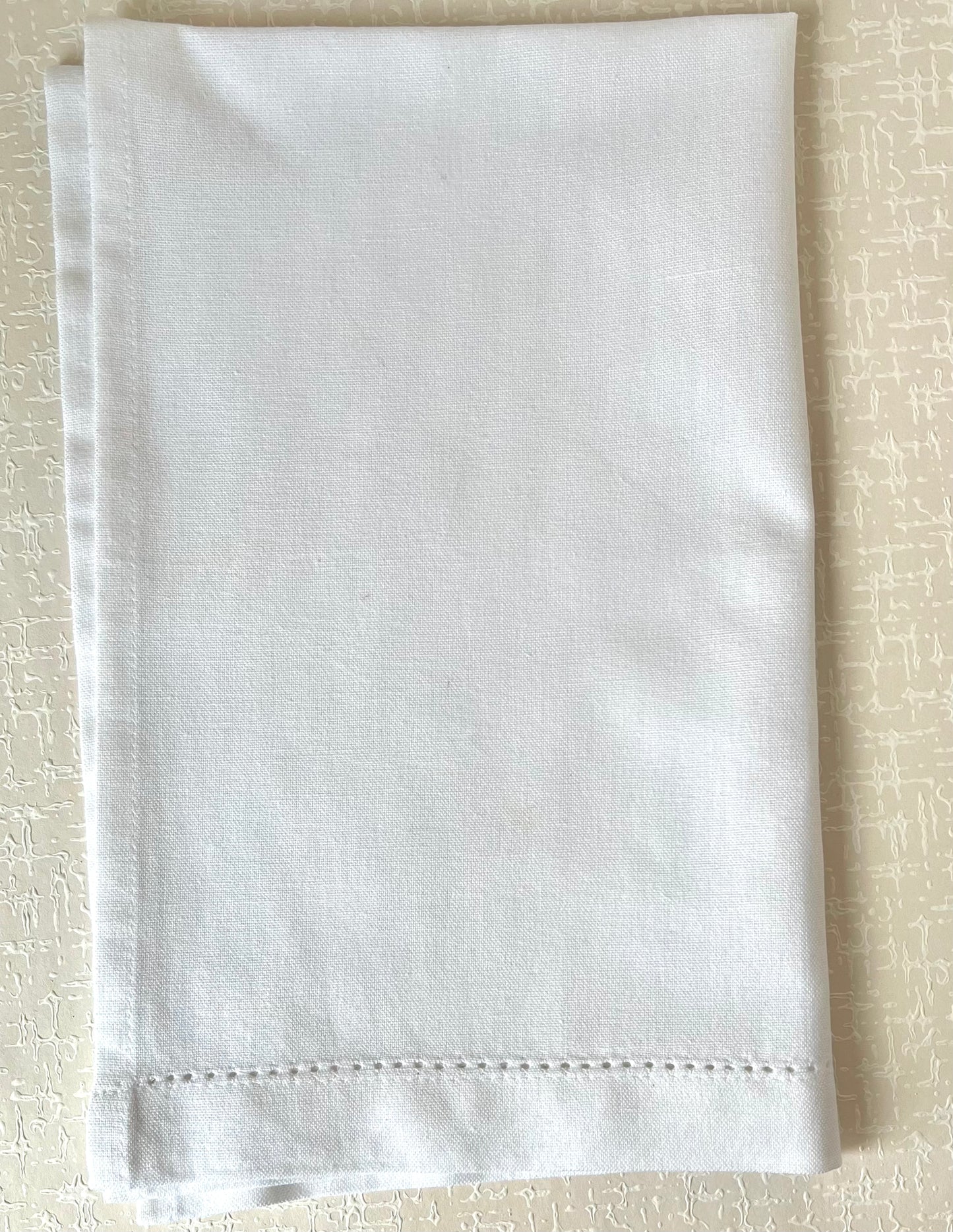 Hemstitch Cotton & Linen Tea Towel
