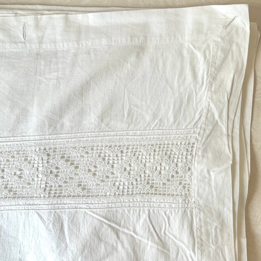 Vintage Cotton Button On Duvet Cover