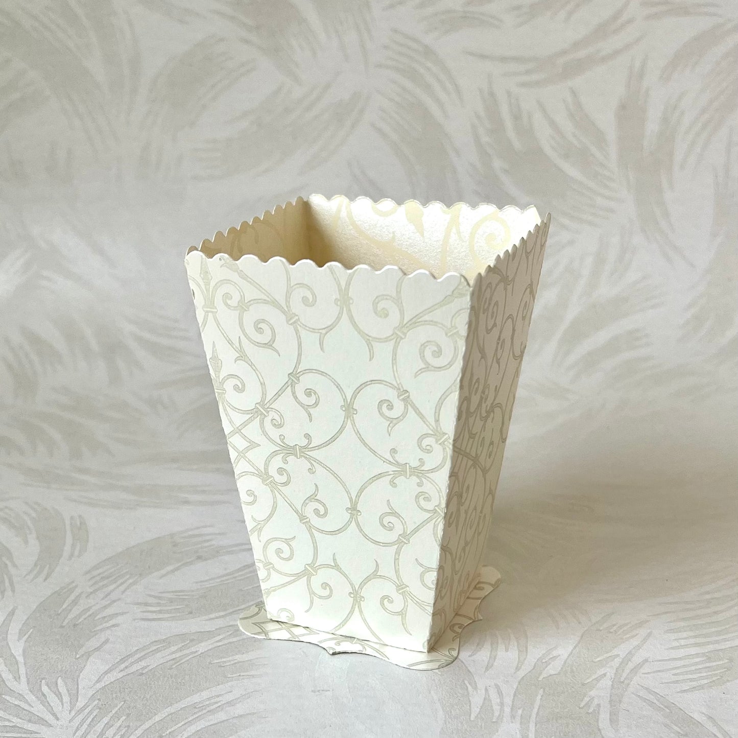 Floral Patterned Die-Cut Treat Baskets - Pair