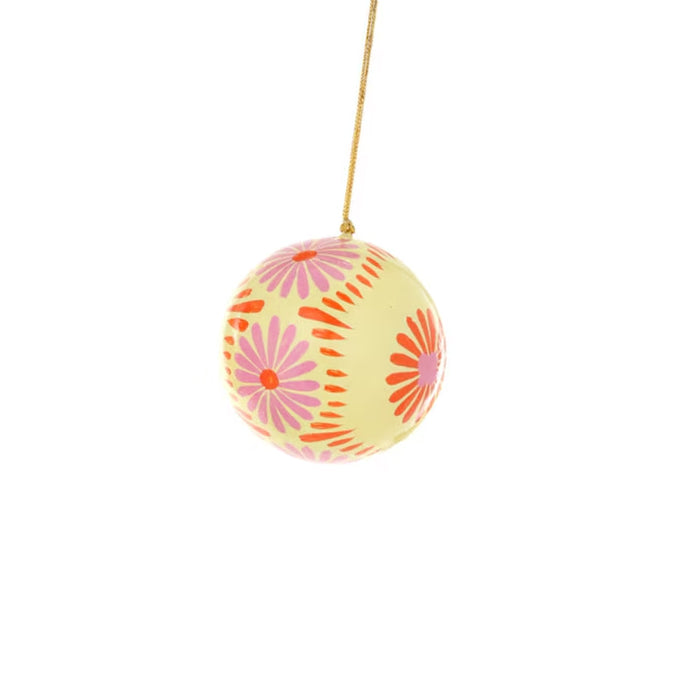 Paper Mache Folklore Bauble Ornament