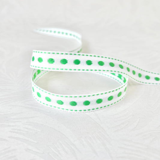 Green_Dot_Jacquard_Ribbon