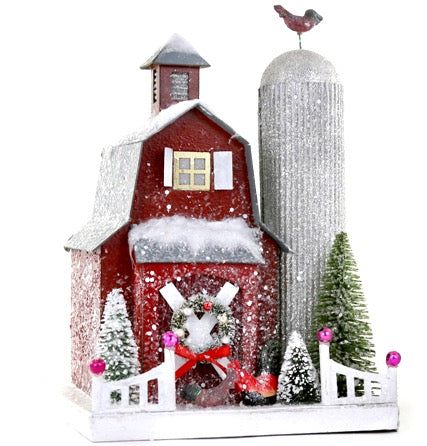 Rustic Winter Barn - Christmas House