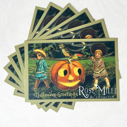 Big Jack O Lantern - Layering PostCards
