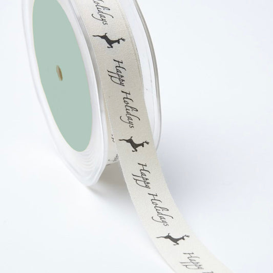Happy_Holidays_Natural_Cotton_Ribbon