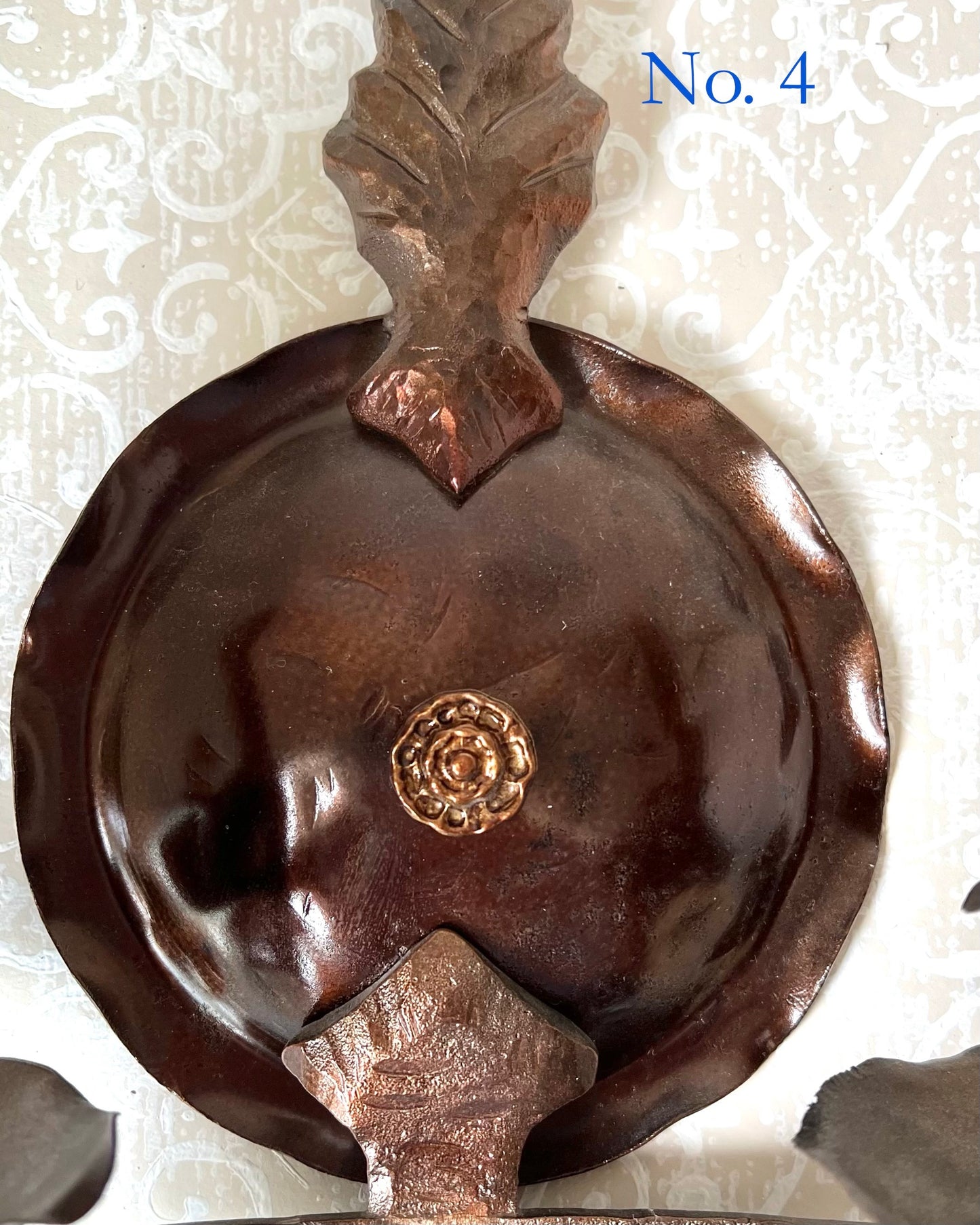 Bronze Metal Spanish Revival Sconce - Antique