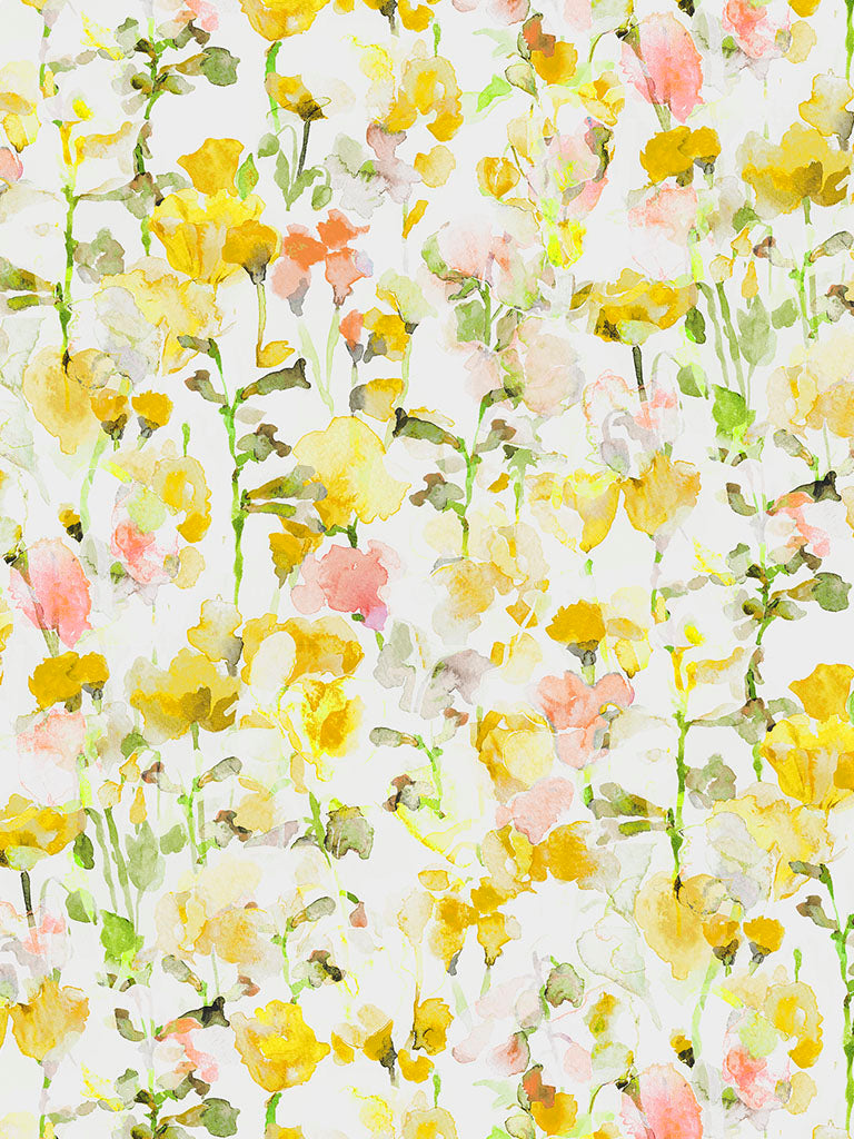 Inky Fields Yellow - Liberty of London Cotton Tana Lawn - Half Yard